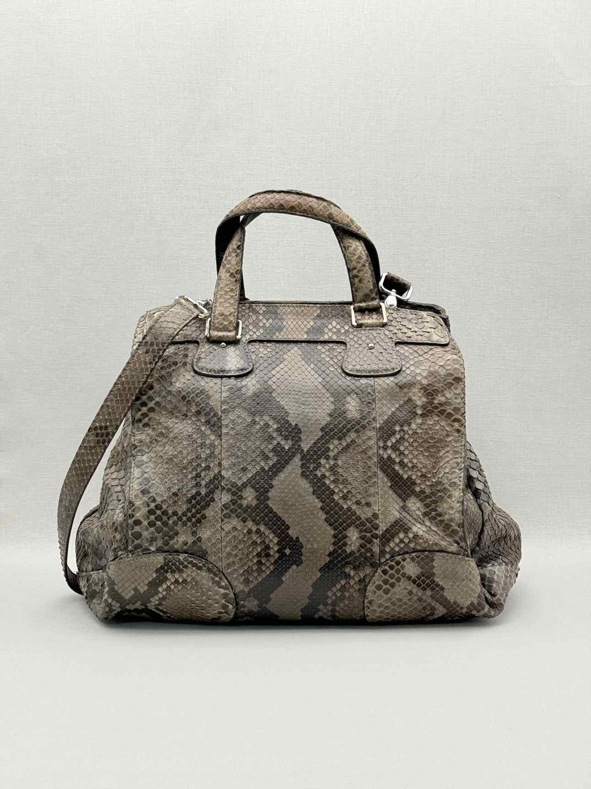 CELINE Vintage Brown & Grey Top Handle