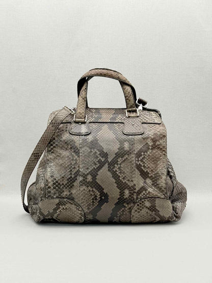 CELINE Vintage Brown & Grey Top Handle