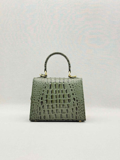 SANDRA J Khaki Top Handle