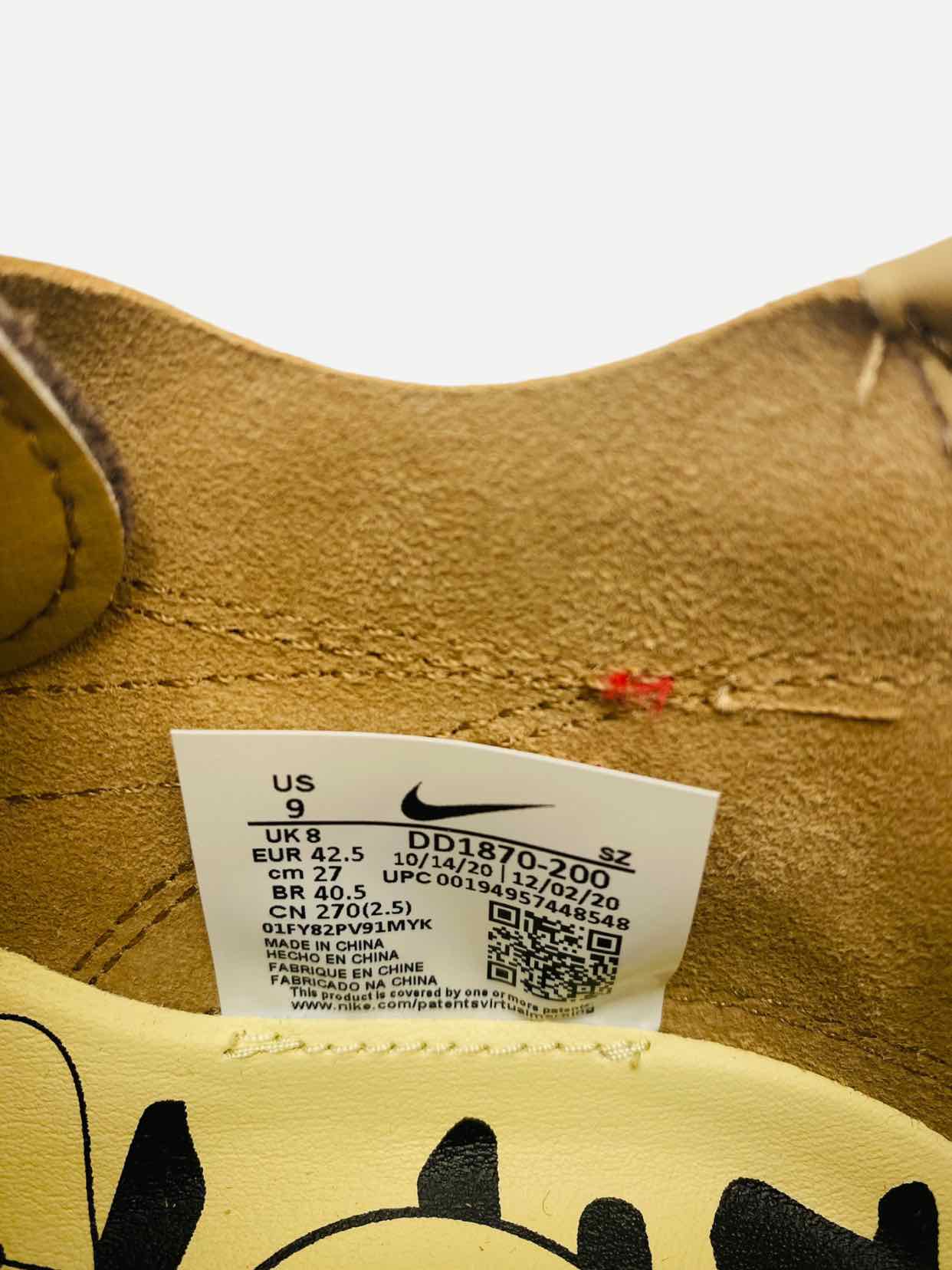 NIKE Brown Multicolor Size EU 42.5 Sneakers