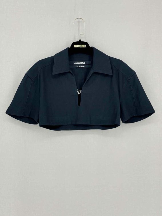 JACQUEMUS Haut Bebi Navy Blue Size Small Shirt
