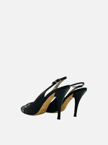 JIMMY CHOO Black Slingbacks 40