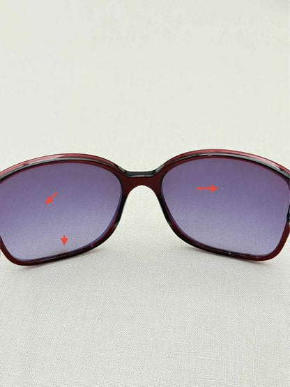 CHANEL Burgundy Sunglasses