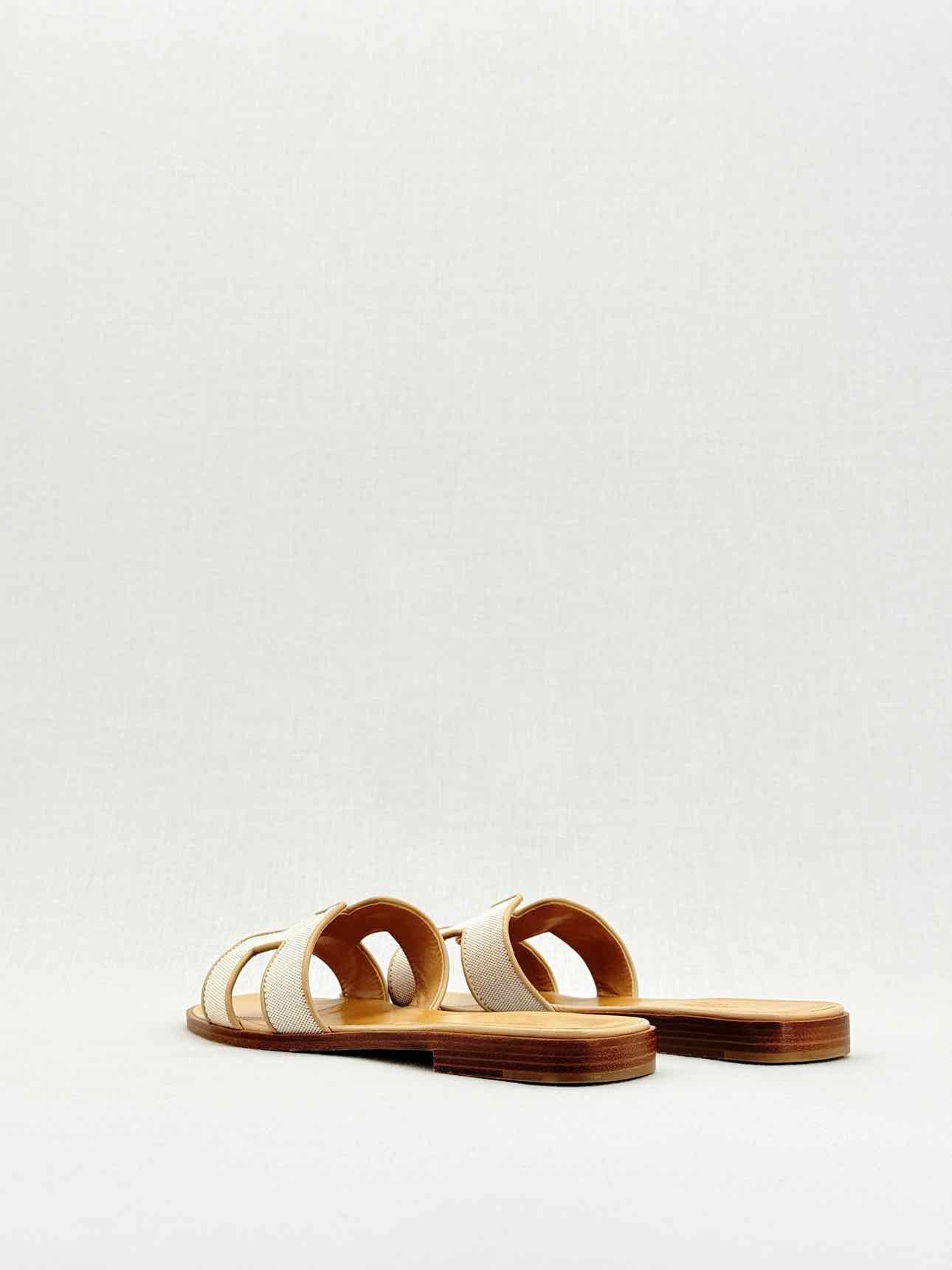HERMES ORAN Beige Size EU 38 Sandals
