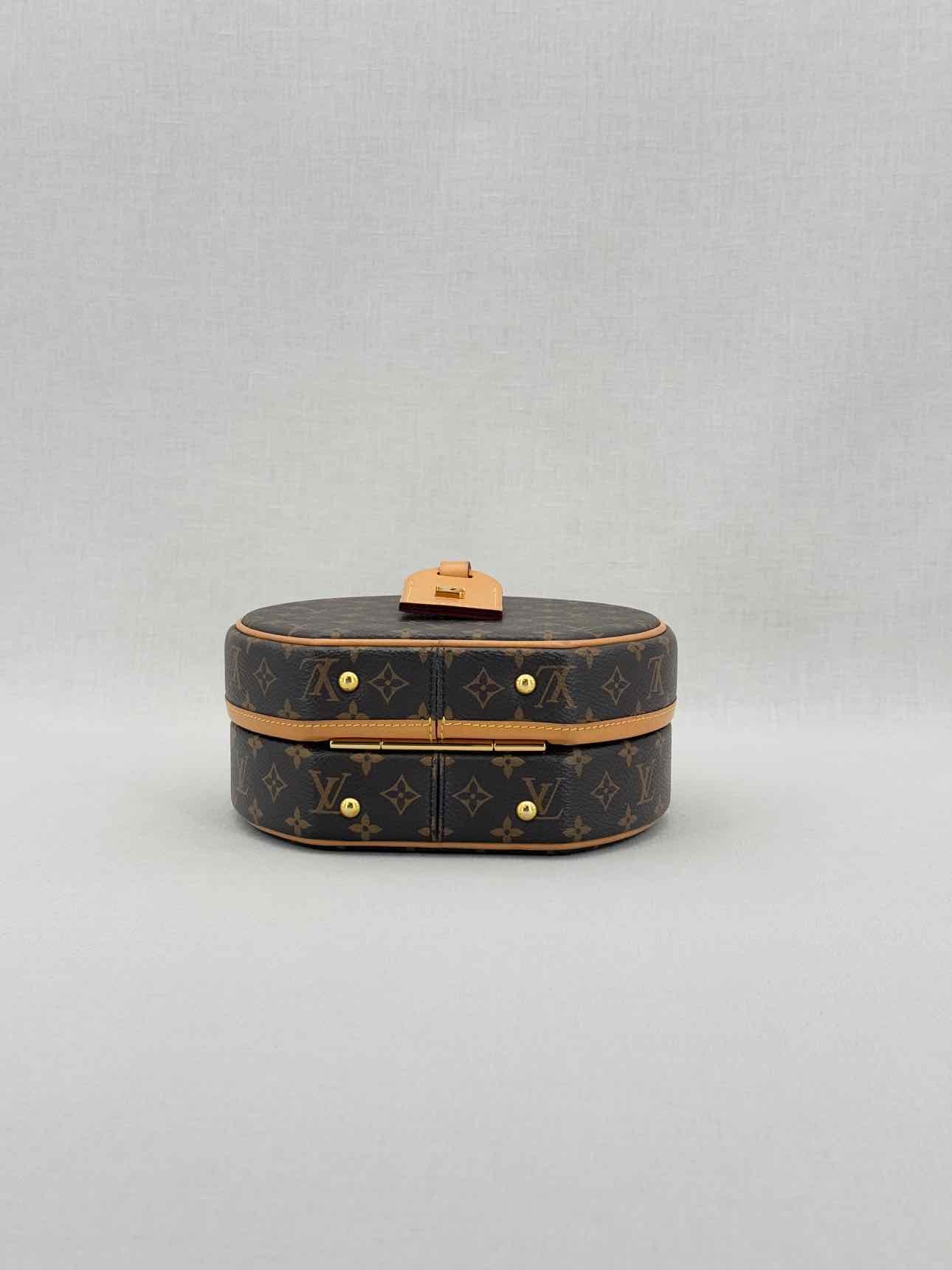 LOUIS VUITTON Petite Boite Chapeau Brown Top Handle