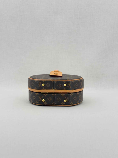 LOUIS VUITTON Petite Boite Chapeau Brown Top Handle