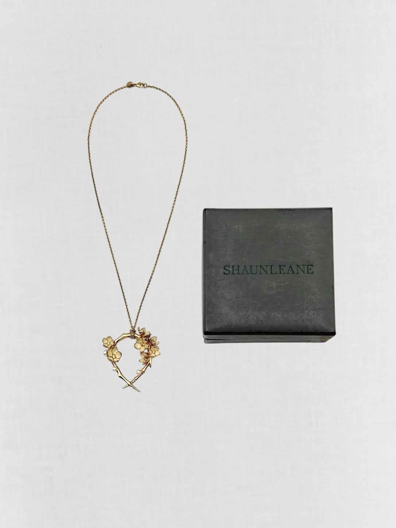 SHAUN LEANE Cherry Blossom diamond & pearl Pendant