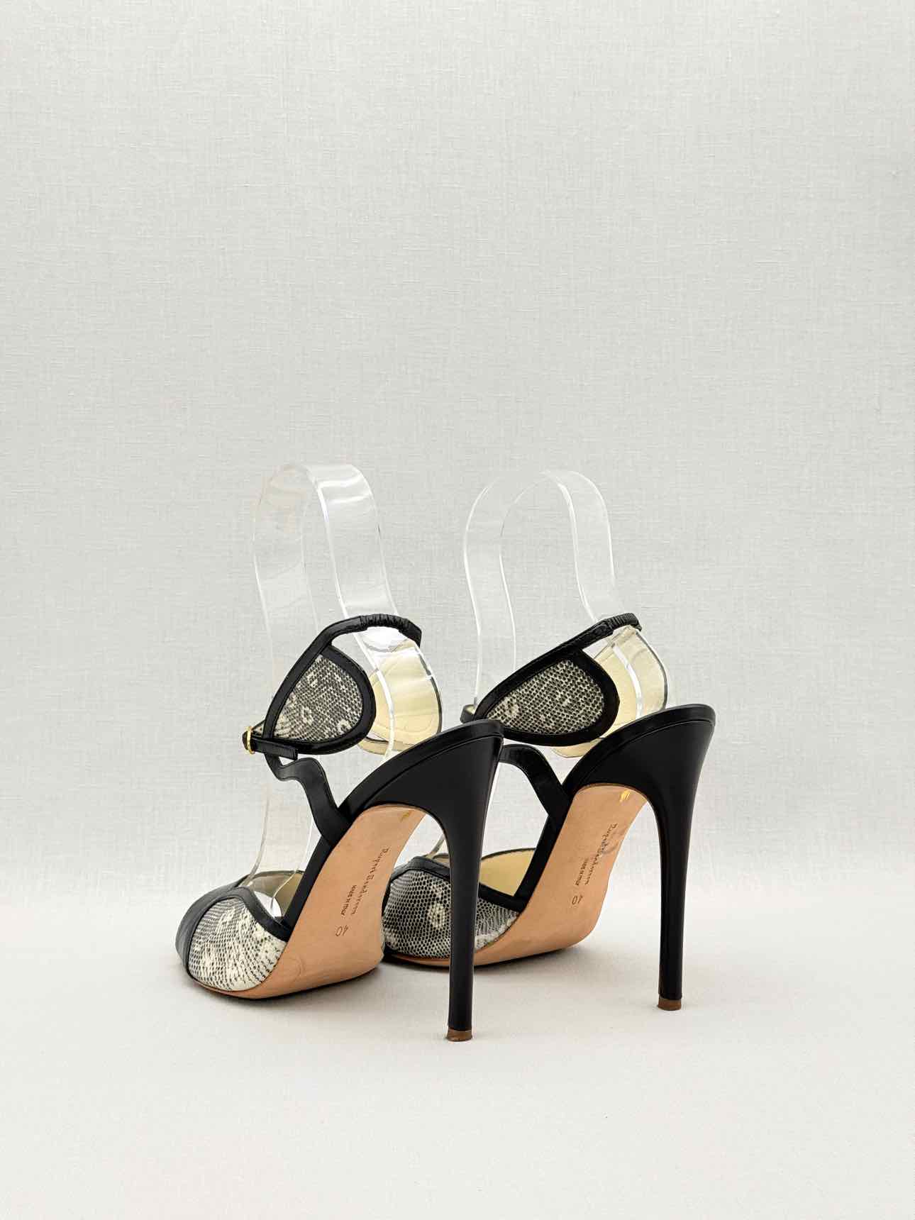 RUPERT SANDERSON Avril Black Size EU 40 Heeled Sandals