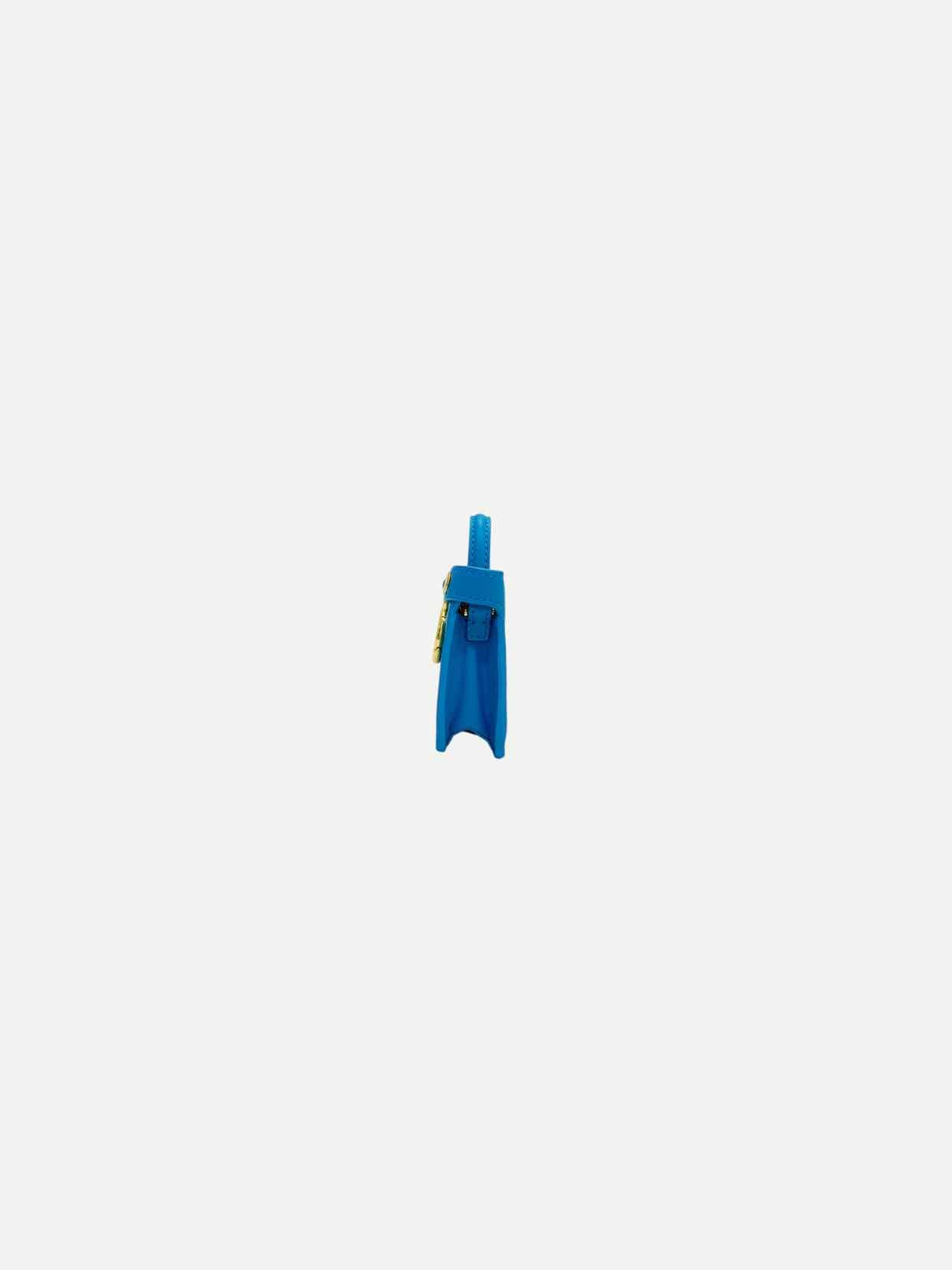 FENDI Nano Peekaboo Charm Blue Shoulder Bag