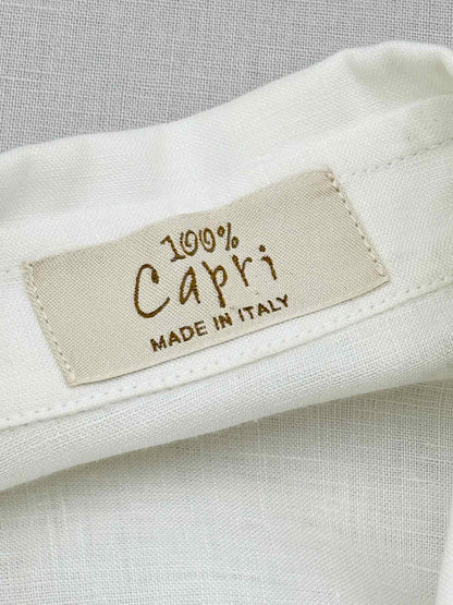 100 % CAPRI Origami White Size XSmall Long Dress