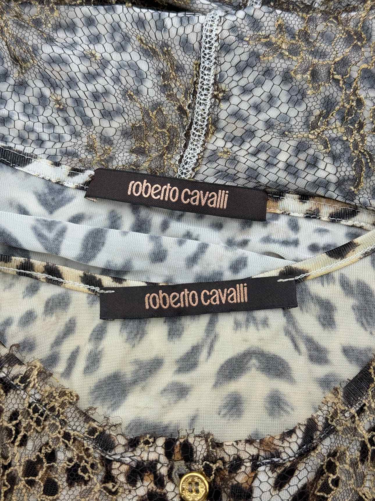 ROBERTO CAVALLI Brown Multicolor Size US 10 Outfit Set