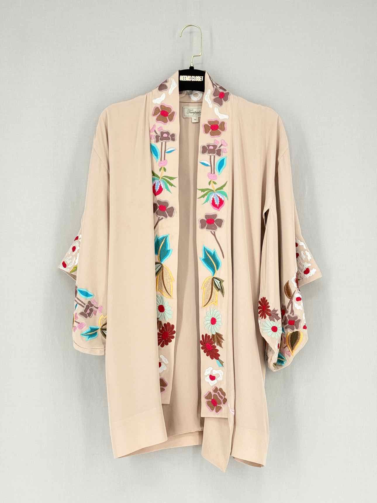 TEMPERLEY Kimono Beige Multicolor Size XSmall Top