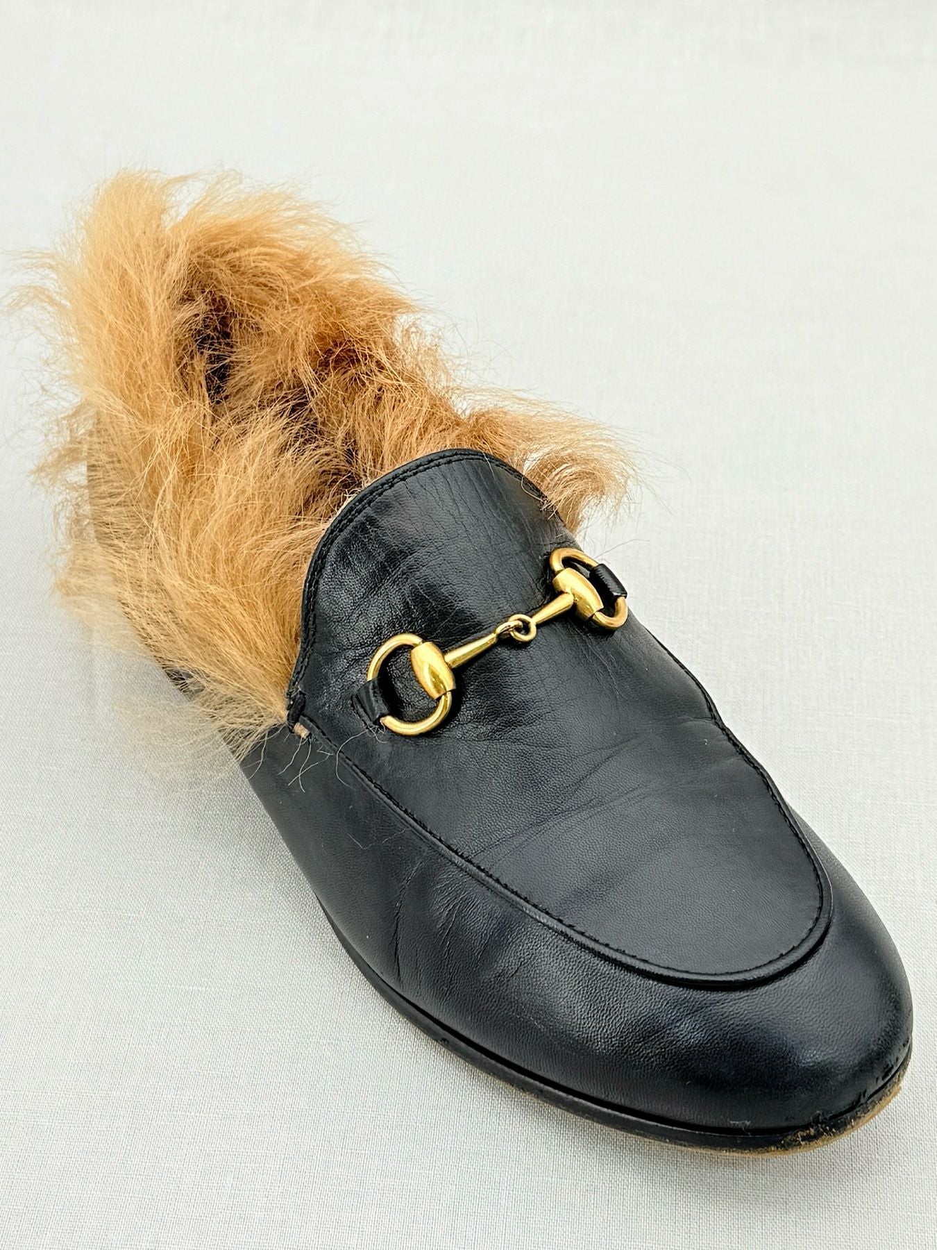 GUCCI Princetown Black Size EU 35 Flats