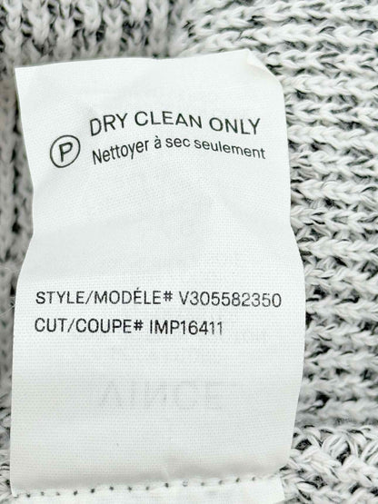 VINCE Black & White Size Large Sweatshirt
