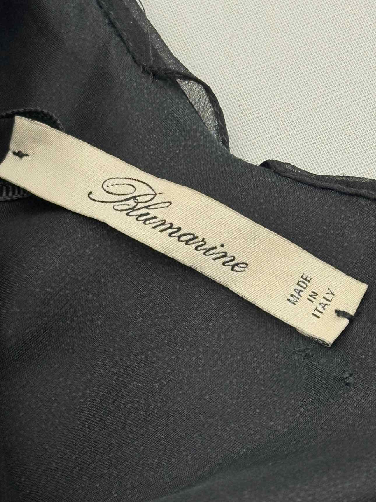 BLUMARINE Black Ruched Size US 8 Long Dress