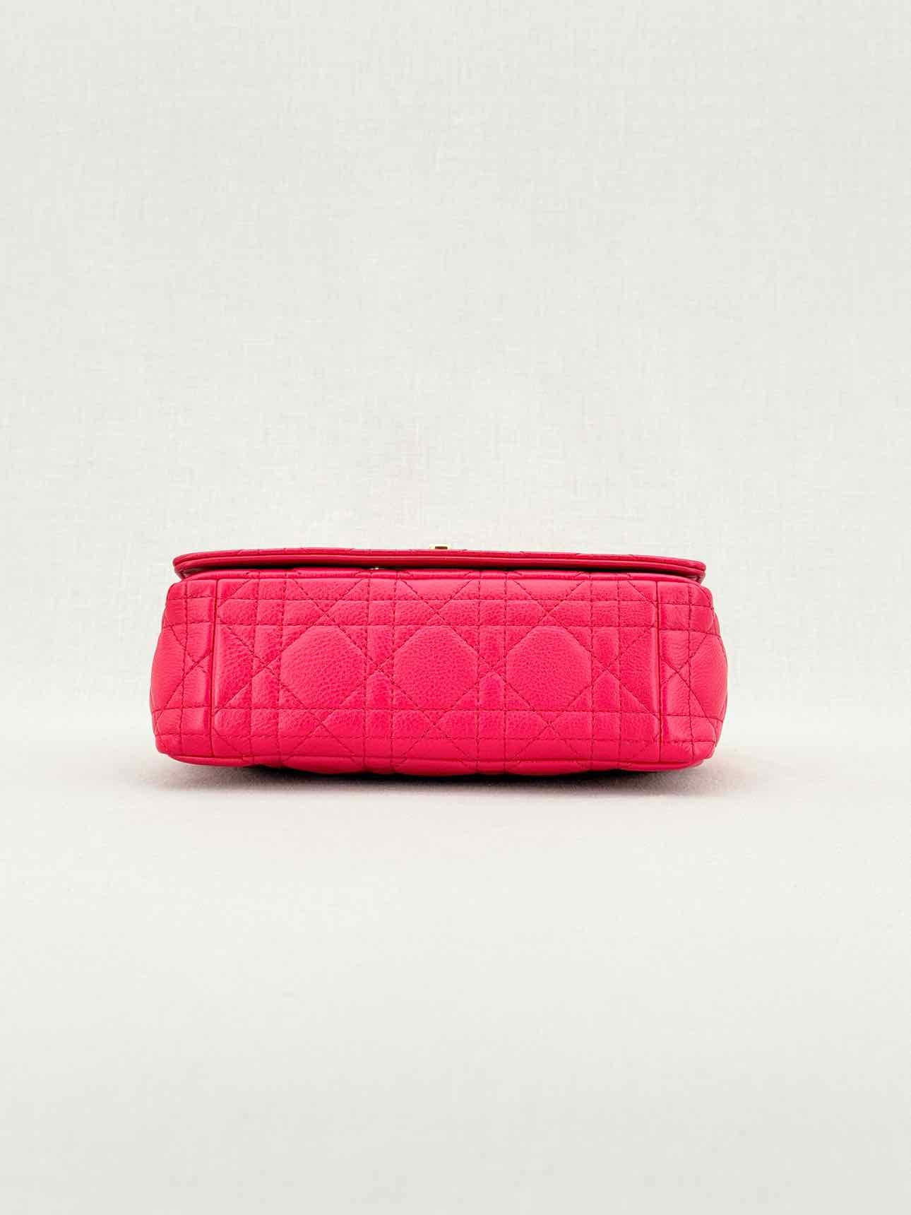 DIOR Caro Red Cannage Shoulder Bag