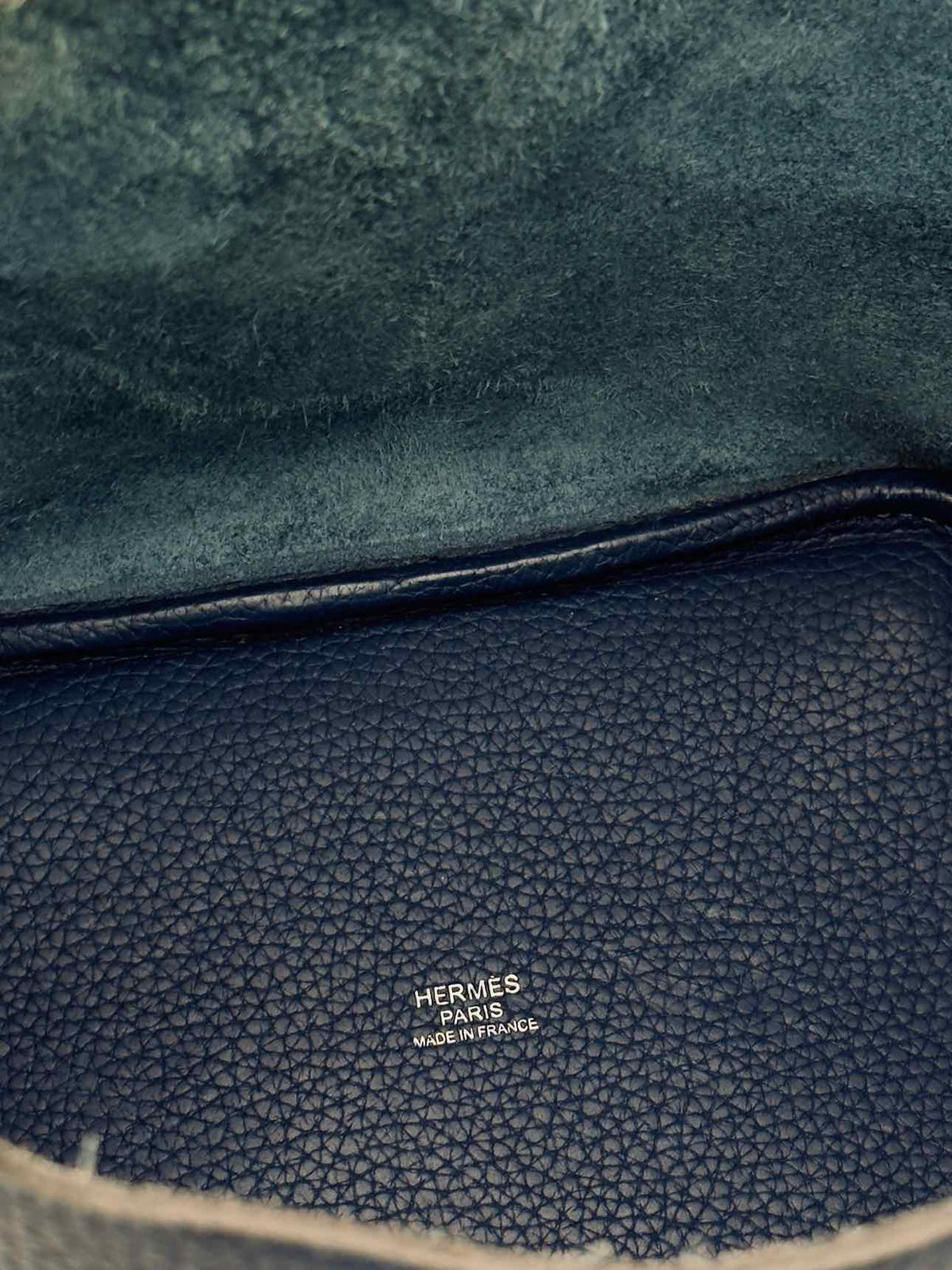 HERMES Picotin Bleu Agate Top Handle