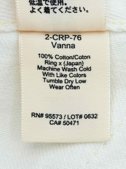 PAPER DENIM&CLOTH Cropped White Size 24 Jeans