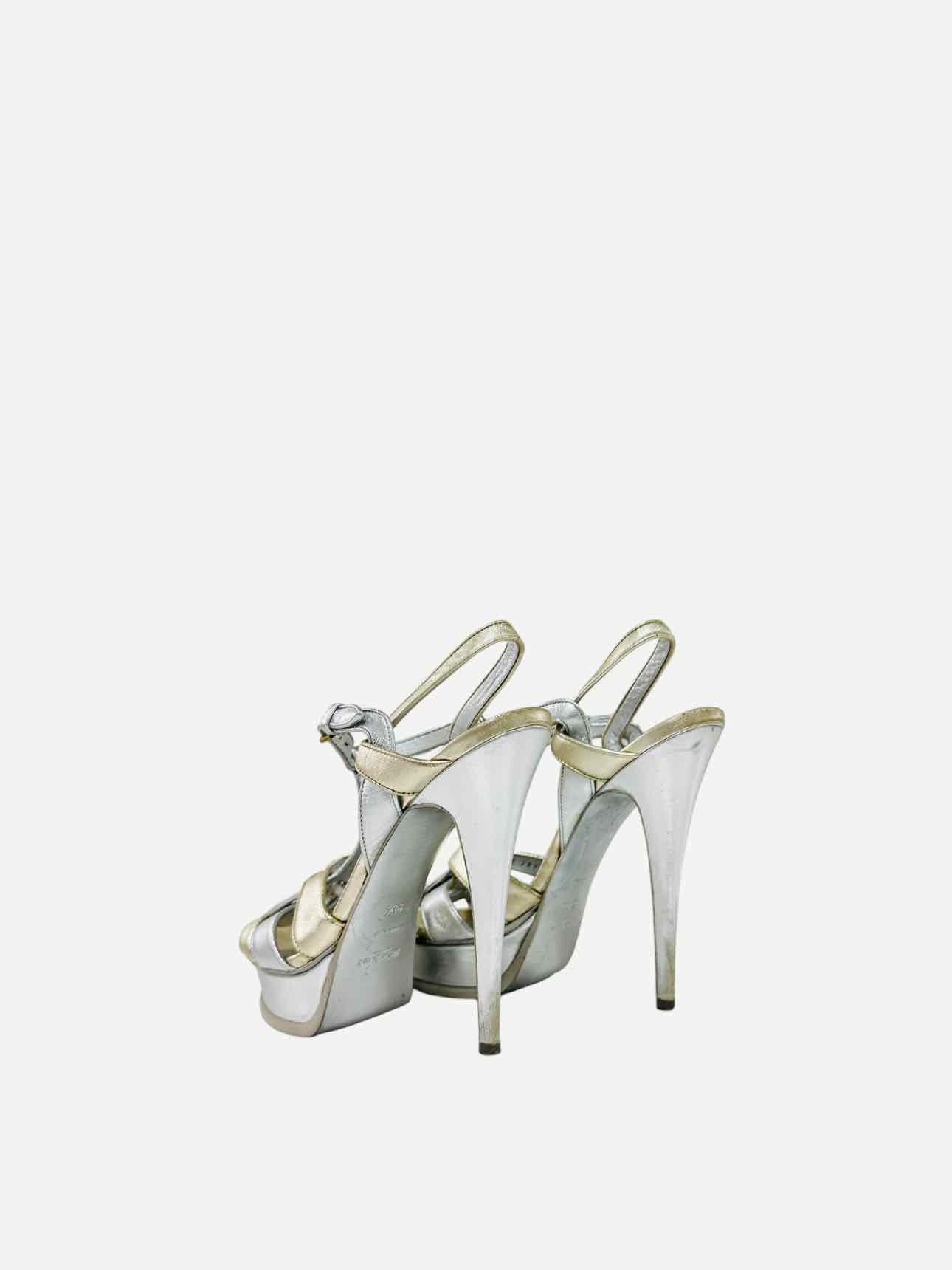 YVES SAINT LAURENT Size EU 39.5 Heeled Sandals
