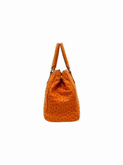 PRADA Double Zip Orange Top Handle