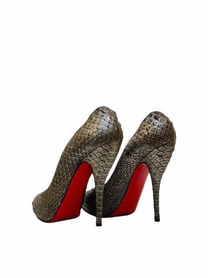 CHRISTIAN LOUBOUTIN Metallic Bronze Pumps 39.5