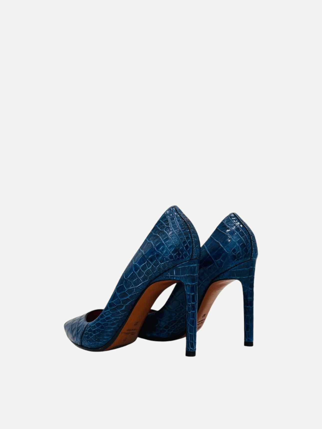 SANTONI Croc Blue Pumps 37