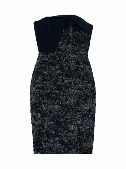 ROLAND MOURET Tube Black Cocktail Dress US2