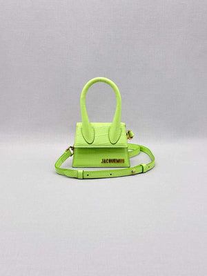 JACQUEMUS Le Chiquito Neon Green Top Handle