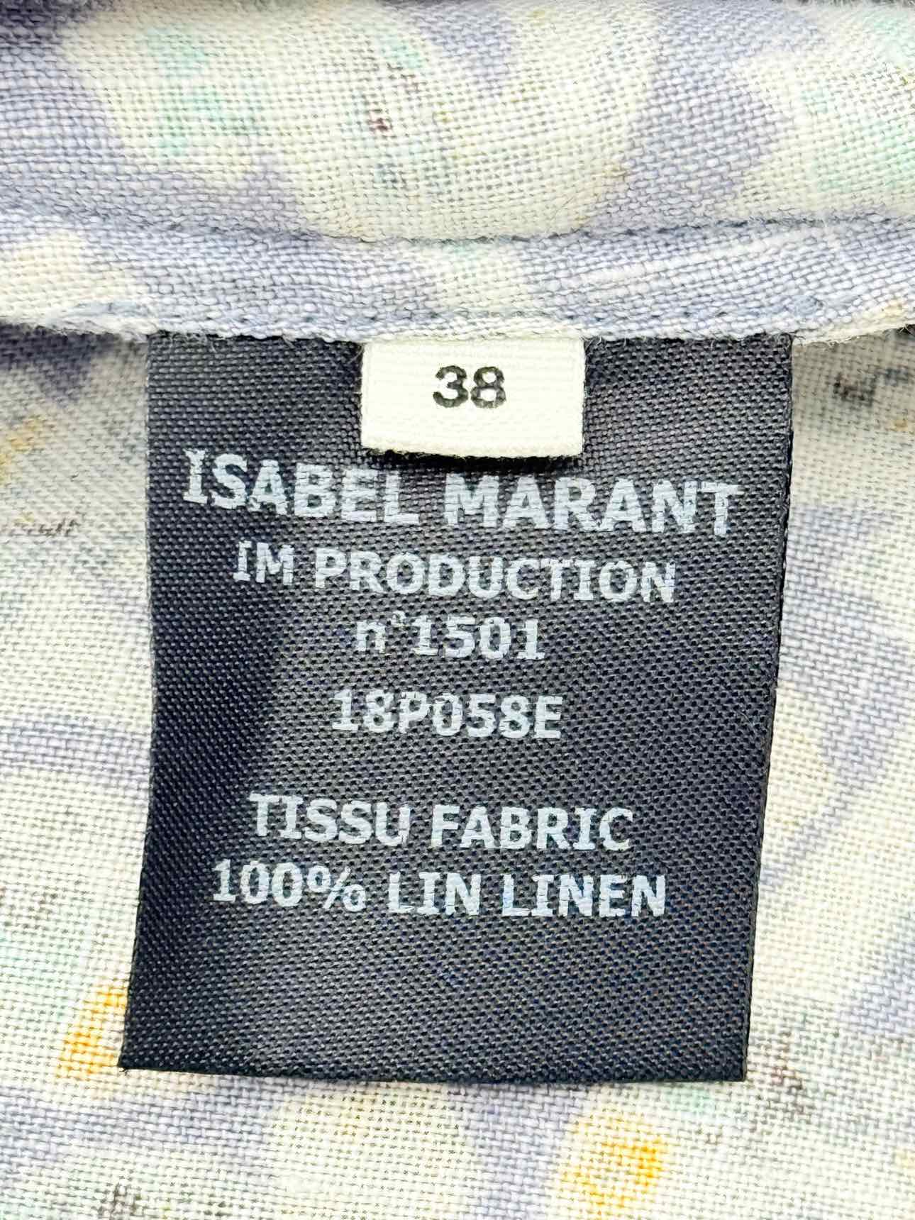 ISABEL MARANT ETOILE Grey Multicolor Size US 6 Top