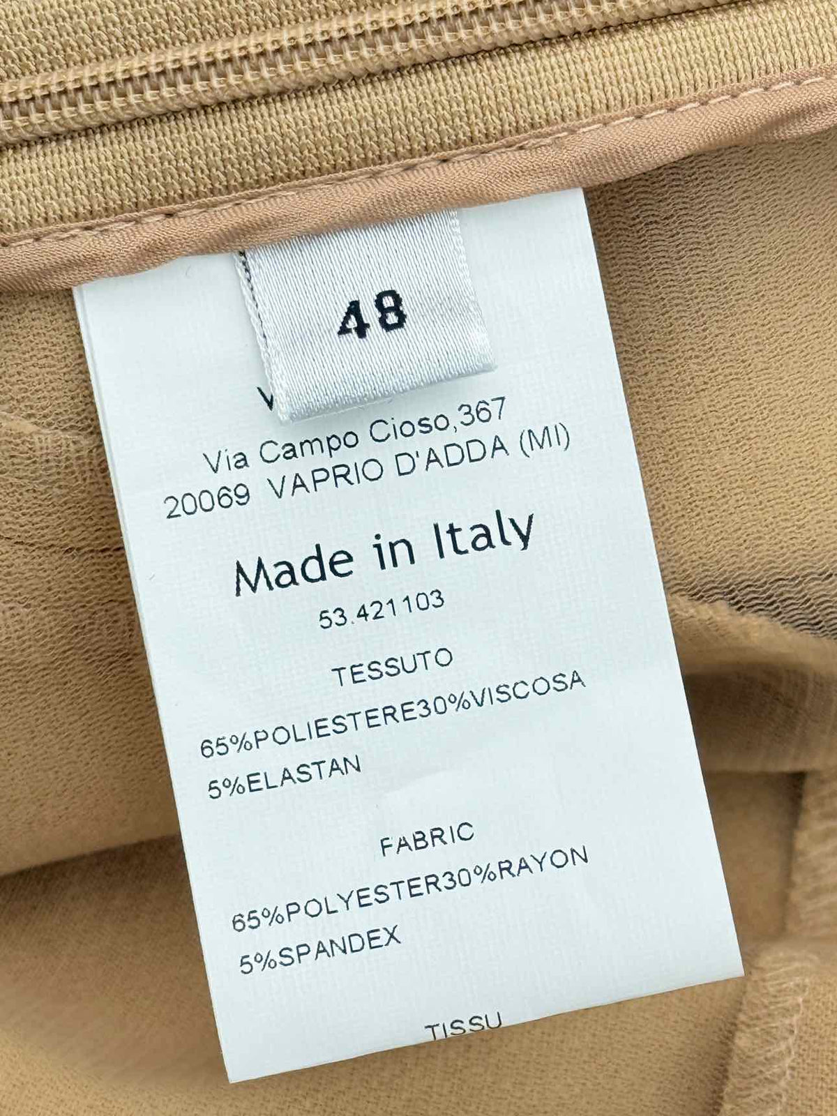 NO21 Beige Size US 12 Knee Length Skirt