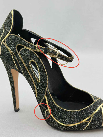 BRIAN ATWOOD Open Toe Black Size EU 40 Pumps