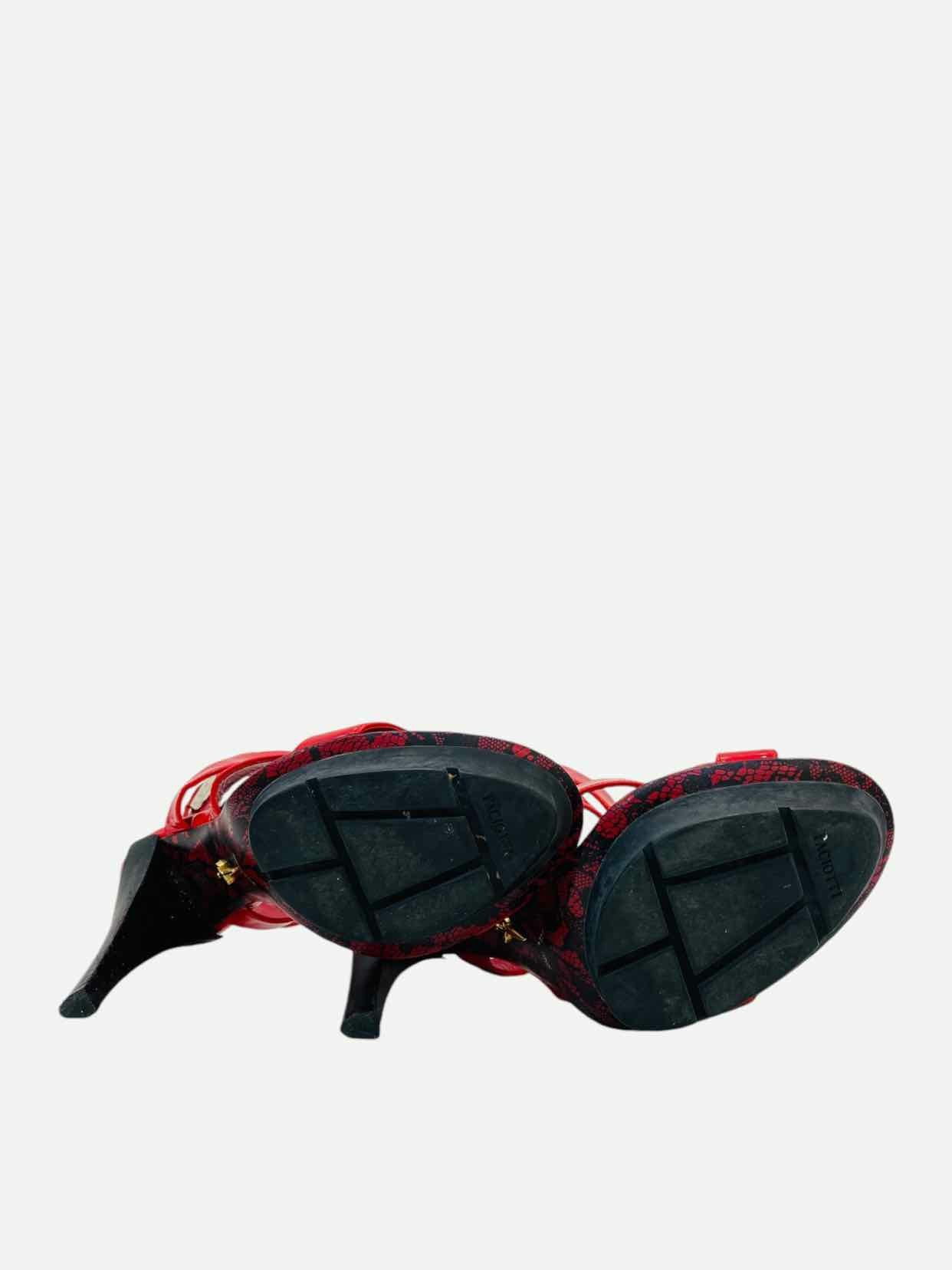 CESARE PACIOTTI Red Size EU 38 Heeled Sandals