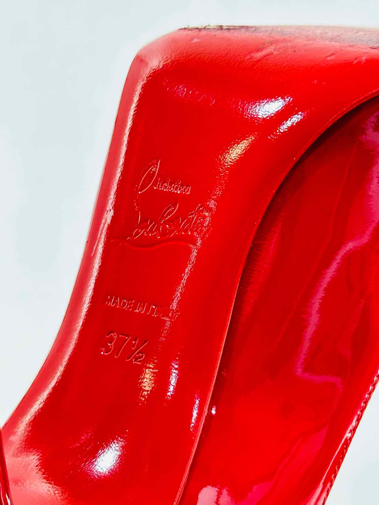 CHRISTIAN LOUBOUTIN Red Size EU 37.5 Heeled Sandals