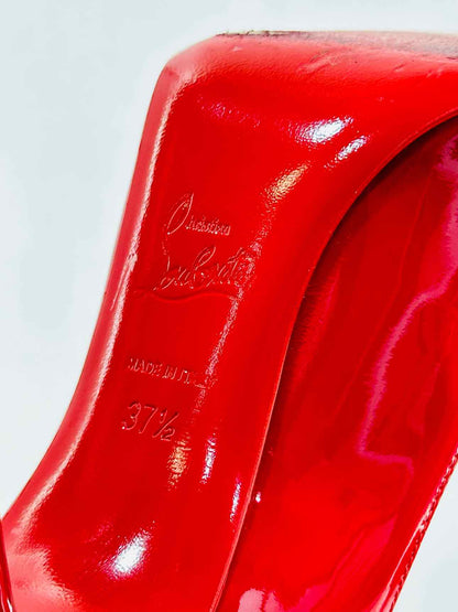 CHRISTIAN LOUBOUTIN Red Size EU 37.5 Heeled Sandals