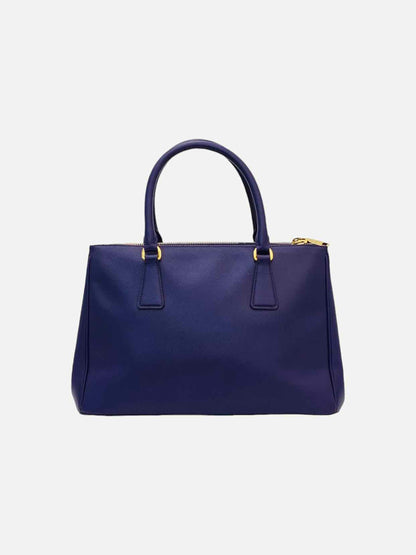 PRADA Double Zip Purple Tote Bag