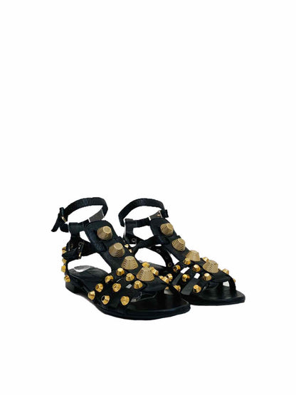 BALENCIAGA Arena giant Black Sandals 35