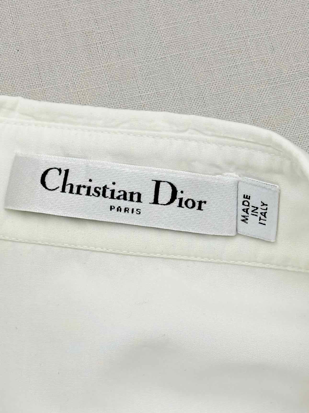 CHRISTIAN DIOR Tuxedo White Size US 4 Shirt