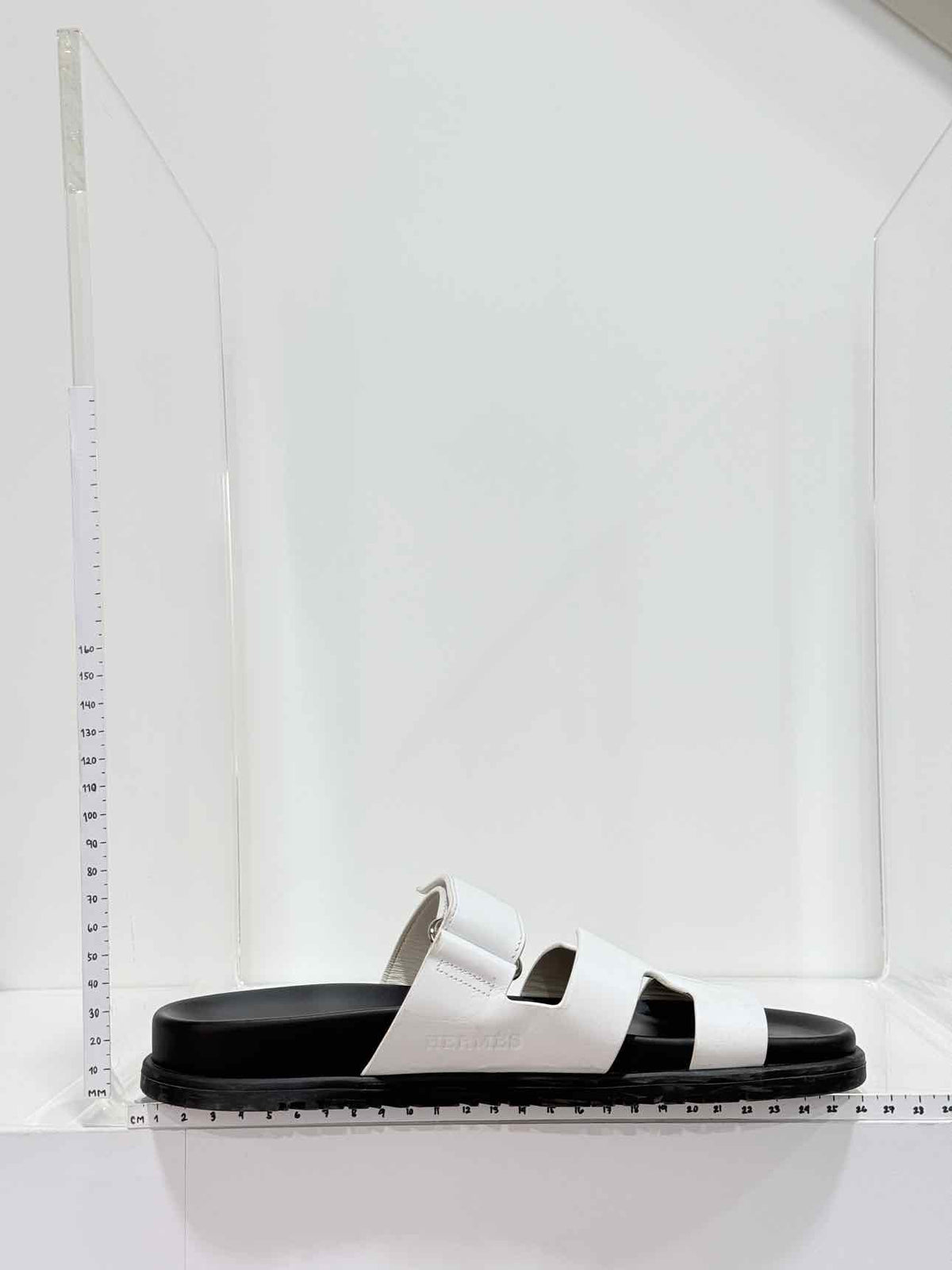 HERMES Chypre White Size EU 38.5 Sandals