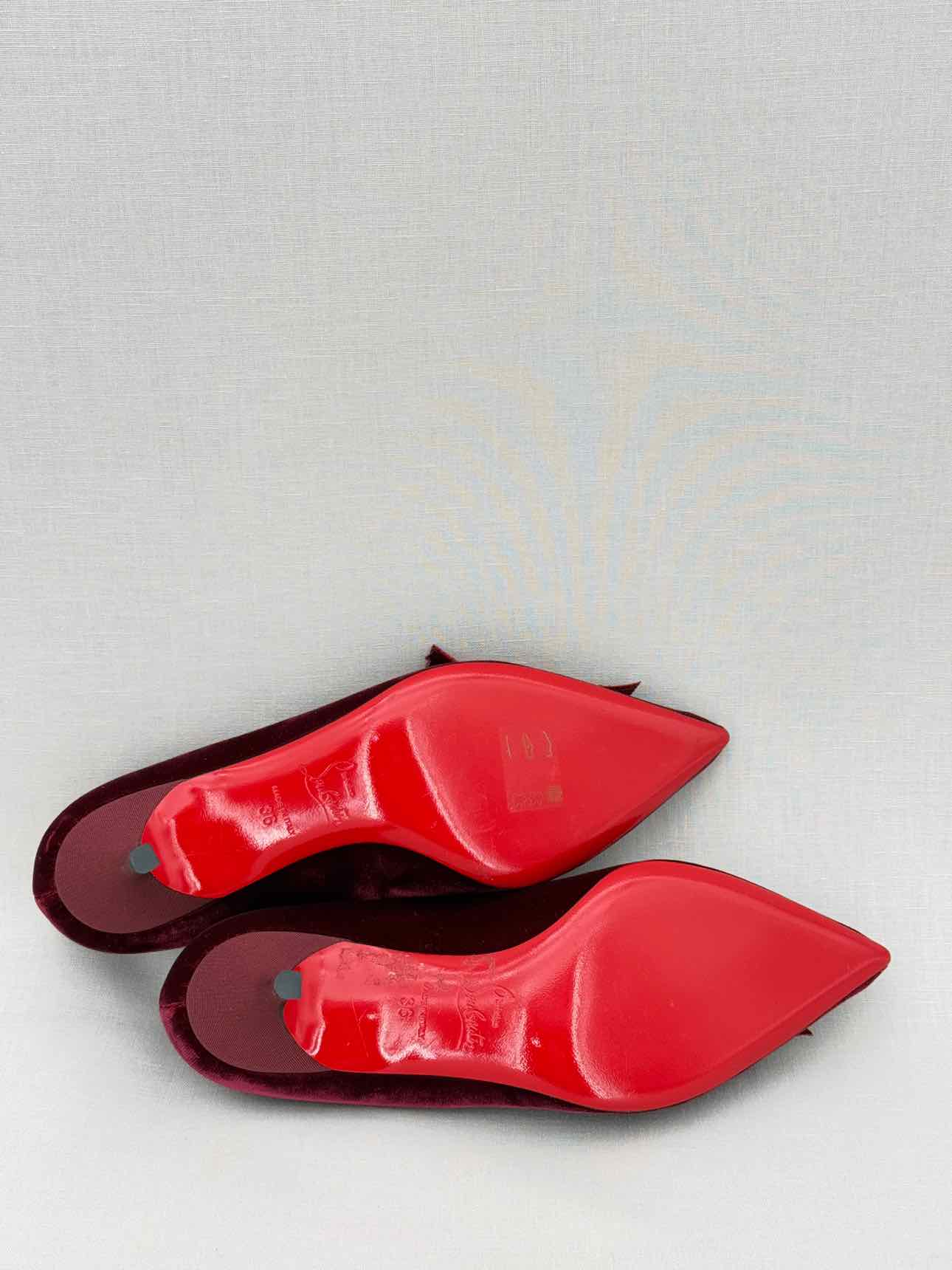 CHRISTIAN LOUBOUTIN Burgundy Size EU 36 Pumps