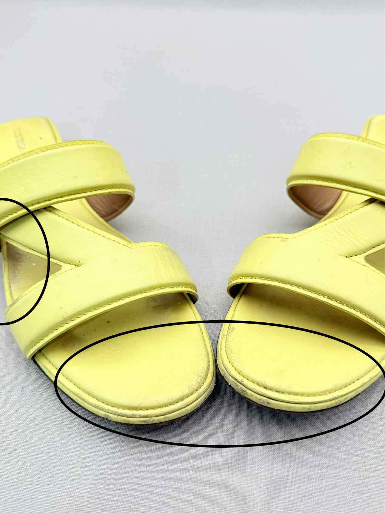 BOTTEGA VENETA The Band Yellow Size EU 40 Sandals