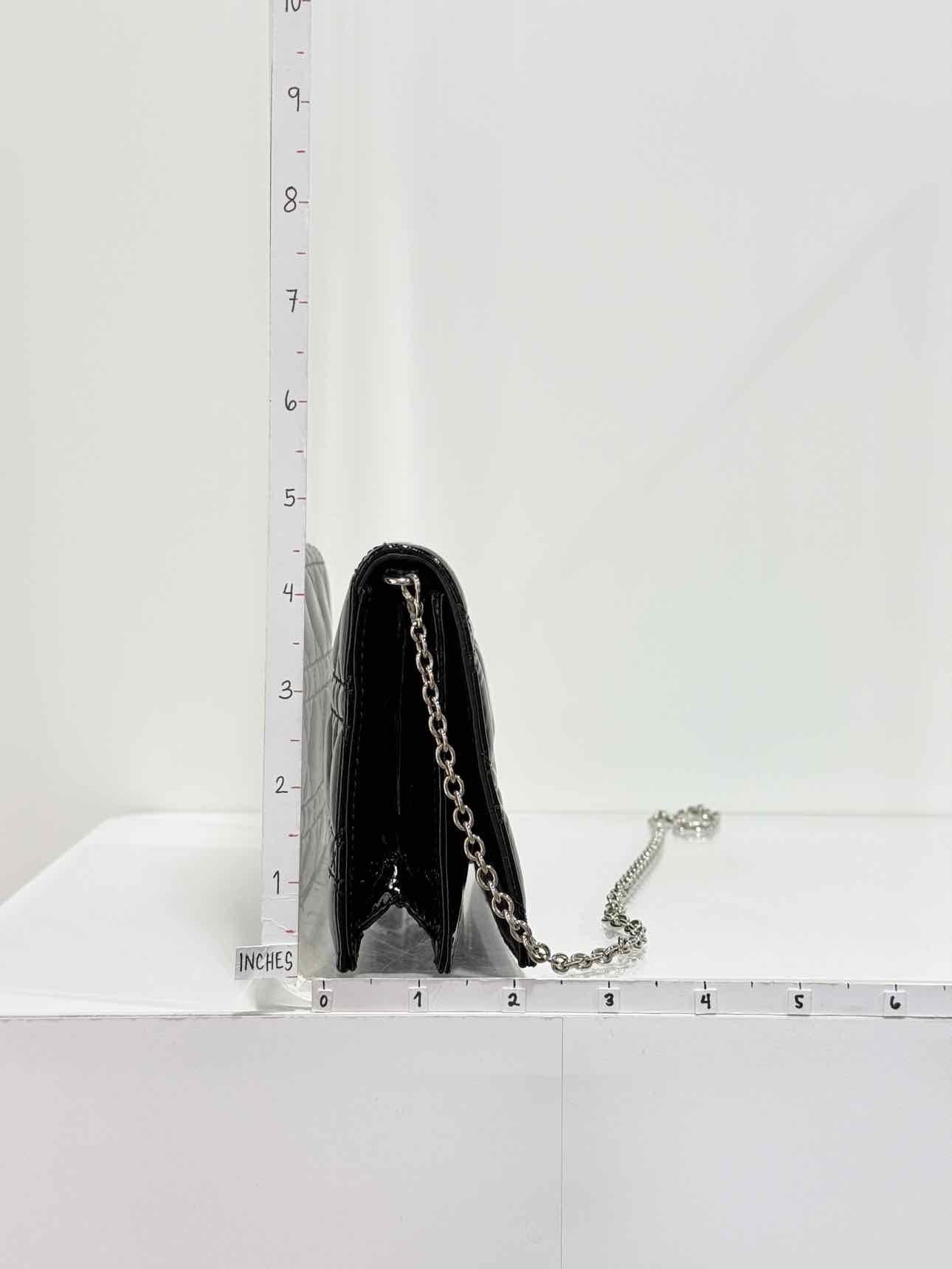 CHRISTIAN DIOR Lady Dior WOC Black Cannage Shoulder Bag