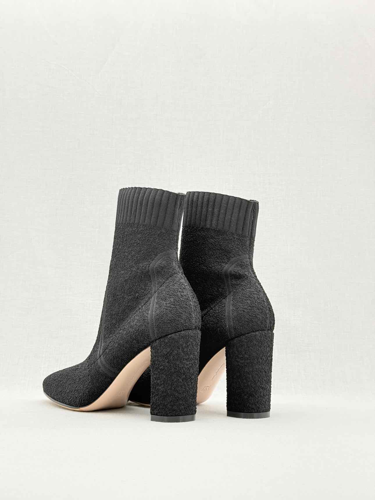 GIANVITO ROSSI Sock Black Size EU 39 Ankle Boots