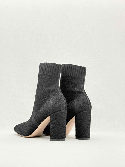 GIANVITO ROSSI Sock Black Size EU 39 Ankle Boots