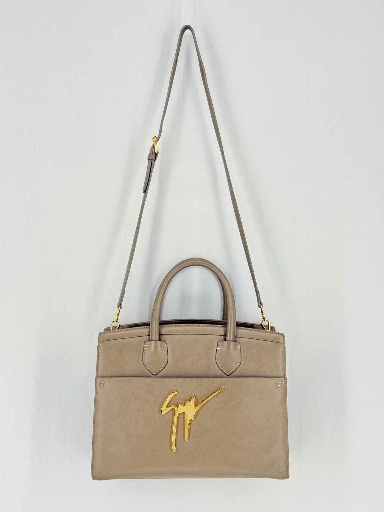 GUISEPPE ZANOTTI Angelina Taupe Top Handle