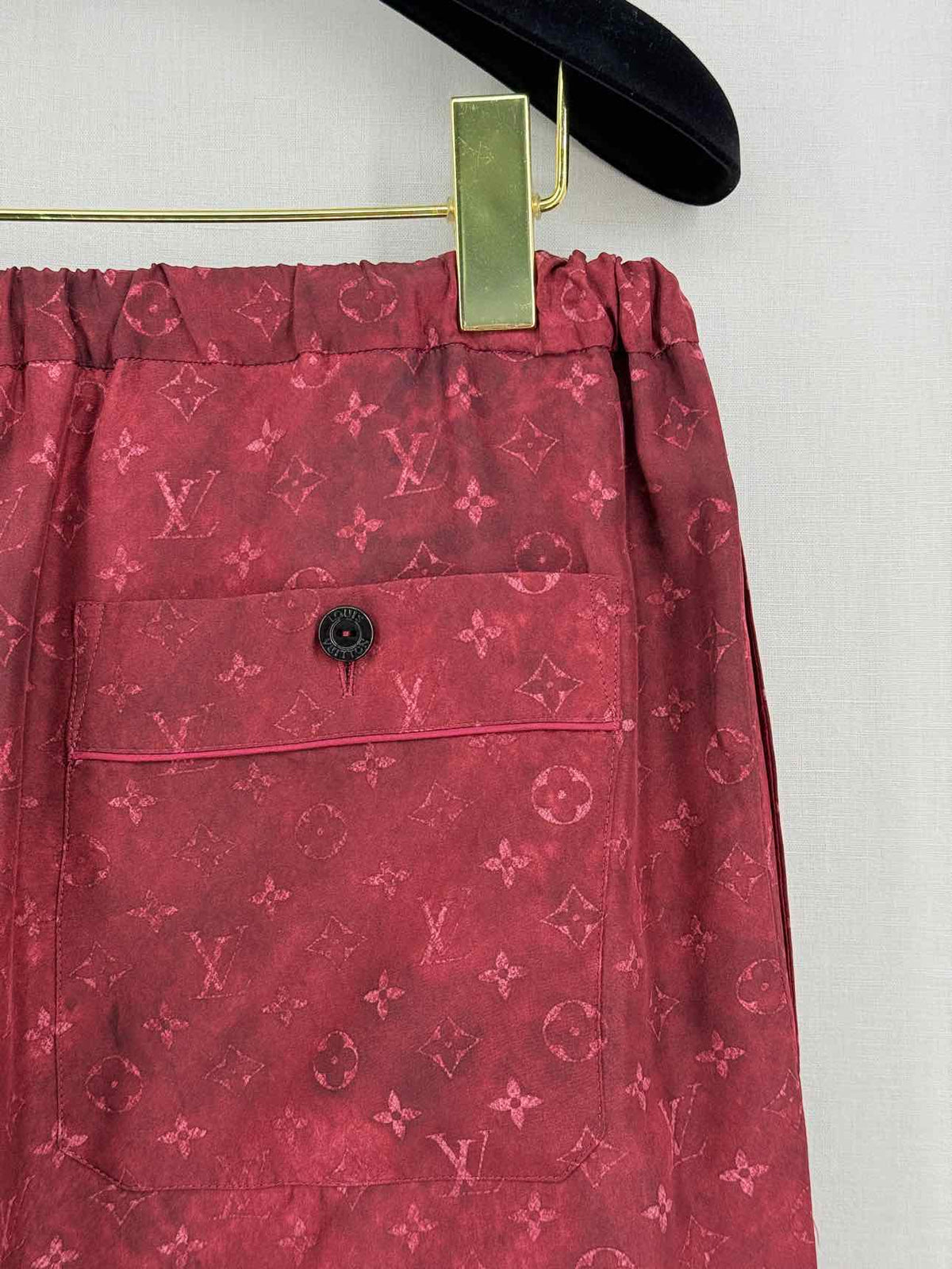 LOUIS VUITTON Red Monogram Size US 4 Pants