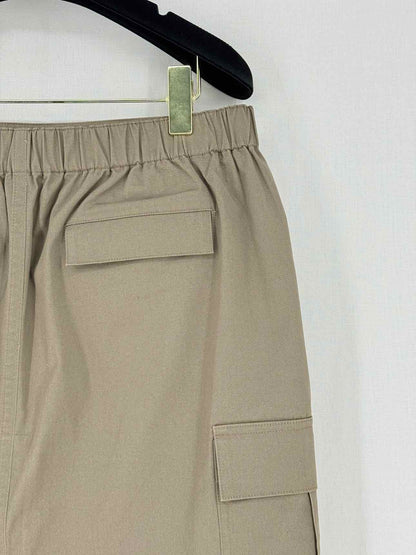 THEORY Cargo Khaki Size Large Knee Length Skirt