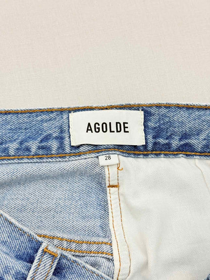 AGOLDE Amryn Light Blue Ripped Size 28 Jeans