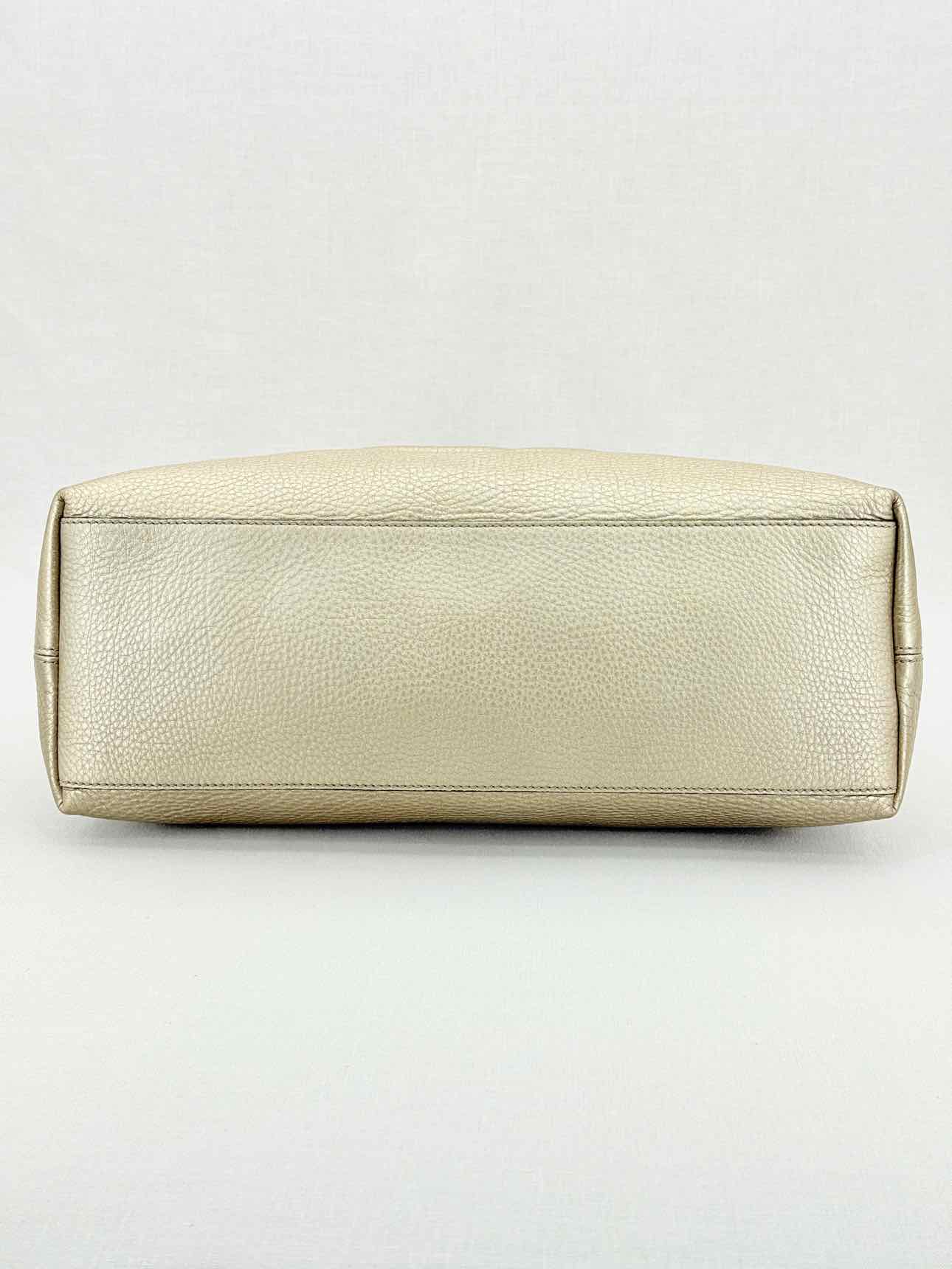 GUCCI Soho Metallic Gold Tote Bag