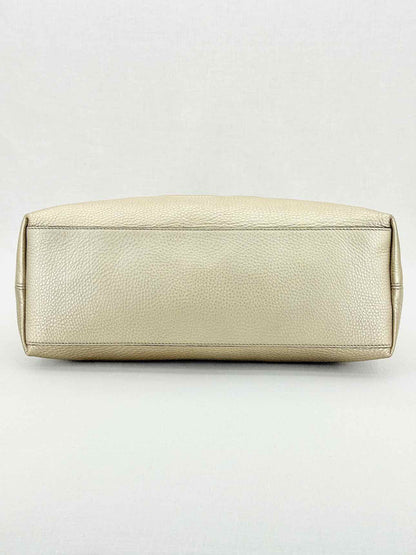 GUCCI Soho Metallic Gold Tote Bag