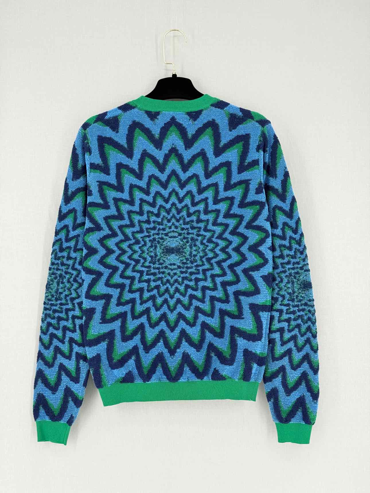 MARNI Green Multicolor Printed Size US 10 Sweater